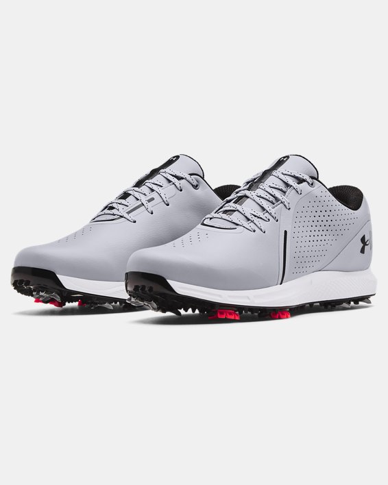 Men's UA Charged Draw RST Wide E Golf Shoes in Gray image number 3